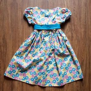 Strasburg  Floral Dress w/ Sash Size 6Y